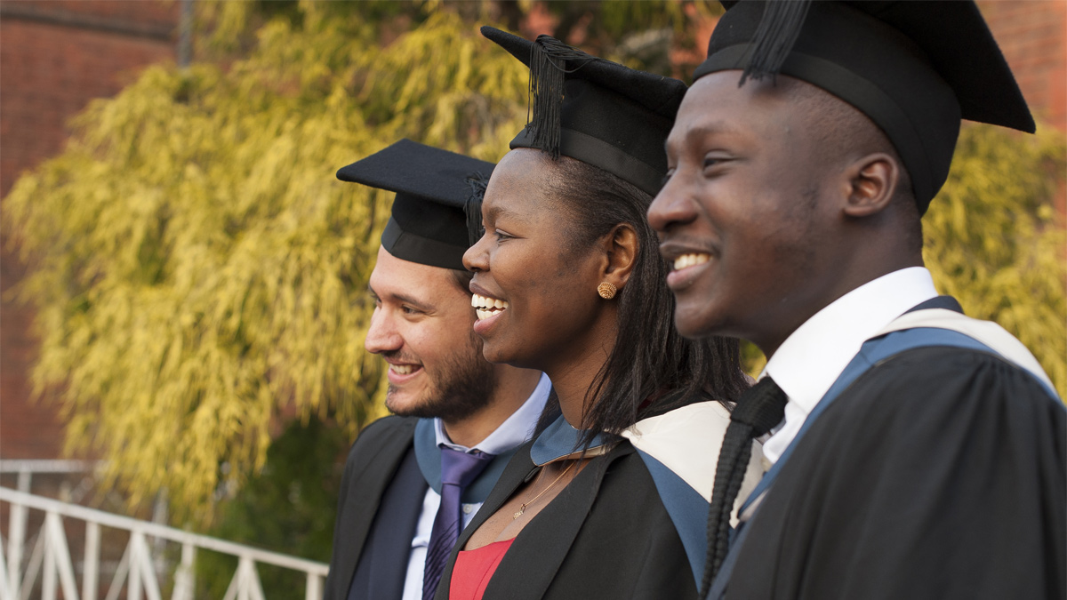  Group of graduates on graduation day