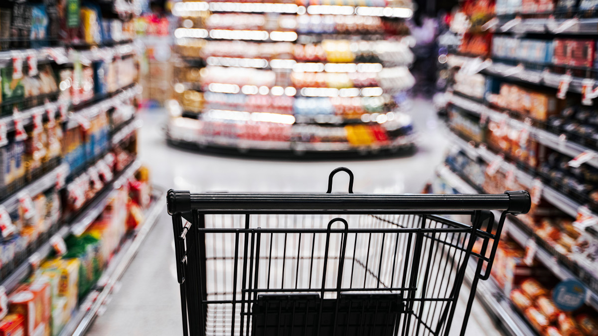 Trolley in a supermaket