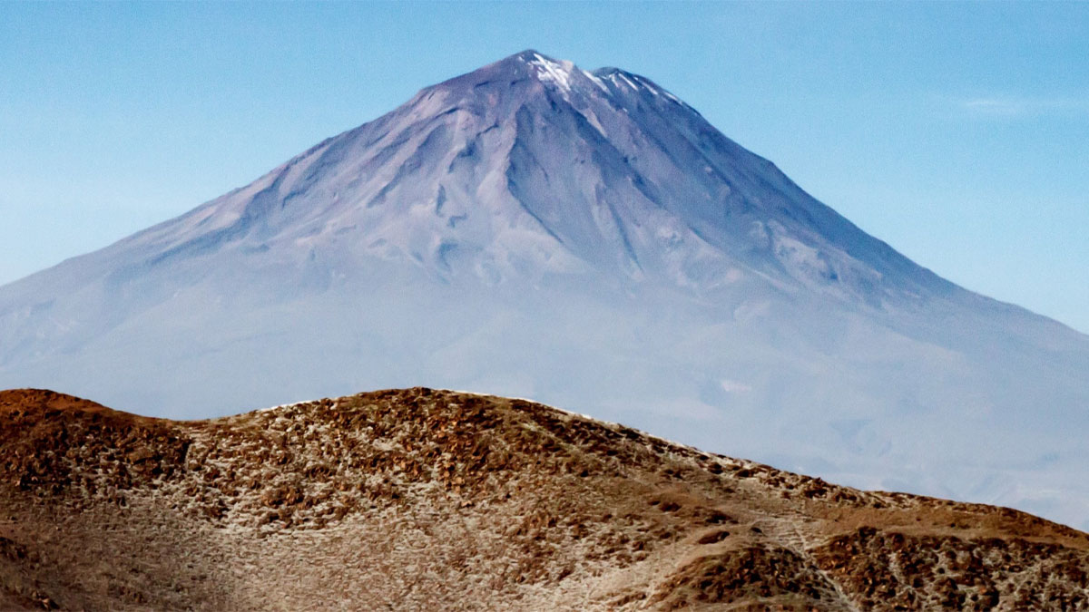 Landscape shot of Peruvian Andes