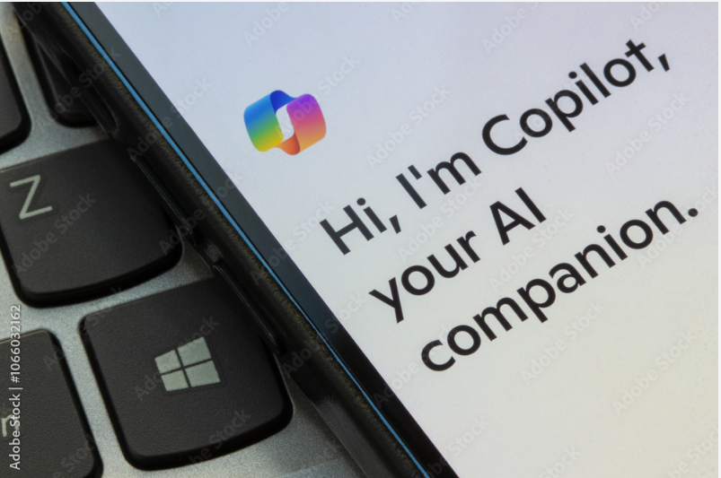 Microsoft Copilot on a mobile phone