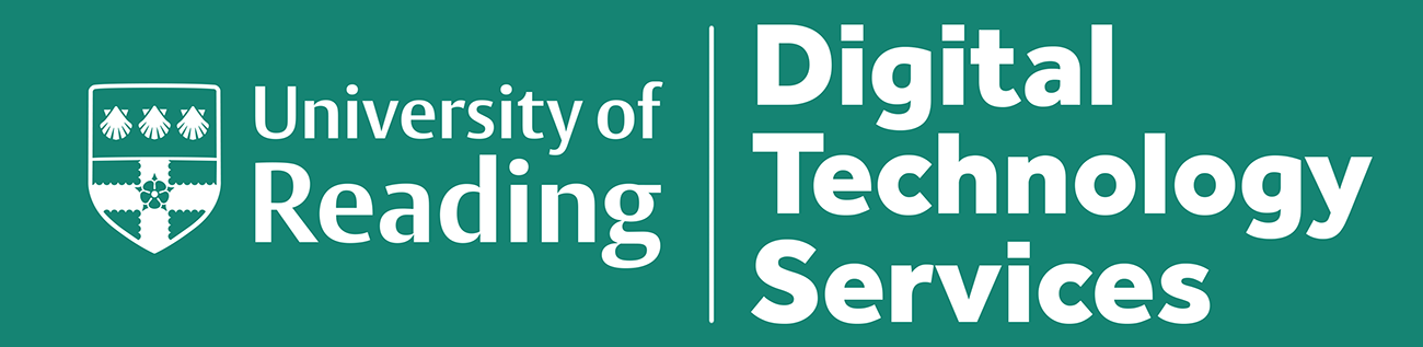 web banner of the University logo and the DTS logo