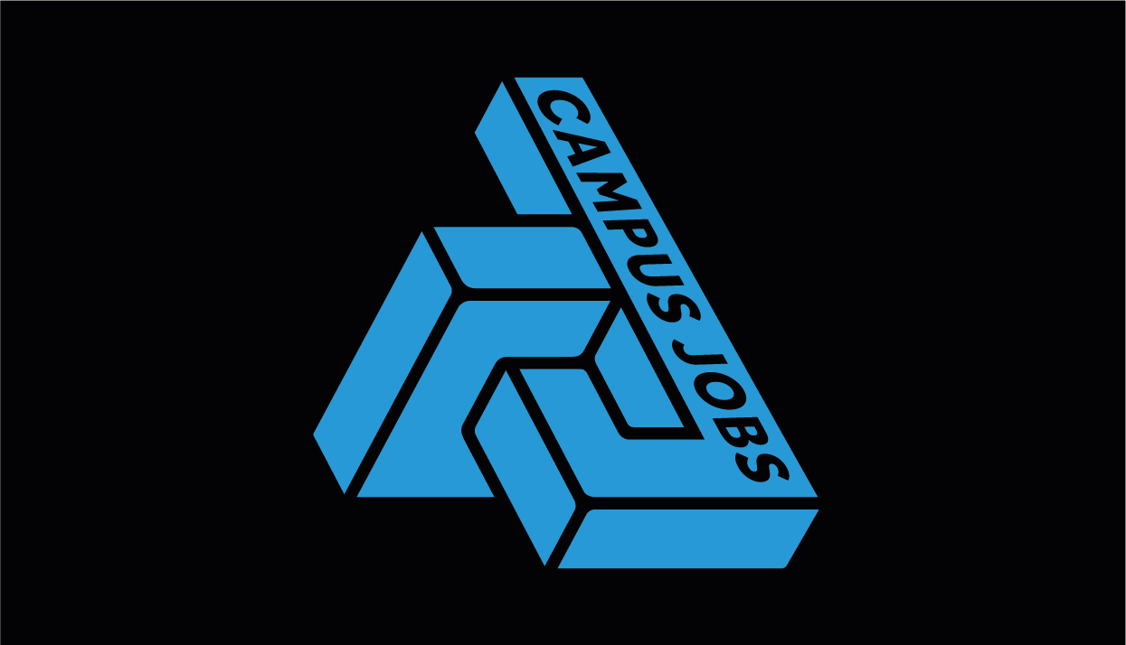 University of Reading Campus Jobs logo blue on black